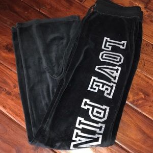 PINK Victoria's Secret velour sweat pants